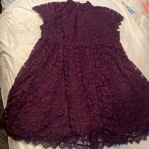 Purple Lace Dress